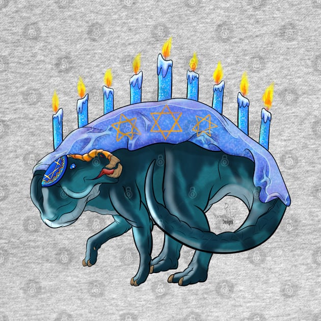 TWD HoliDinos: Maiasaura Menorah by tygerwolfe